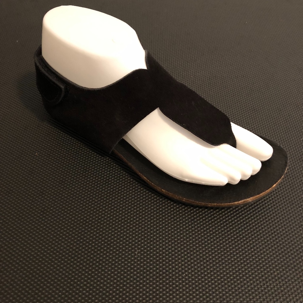 Pedro Garcia Julia Thong Sandals Black Suede 37 7